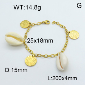 SS Bracelet  3B3002528bbov-355