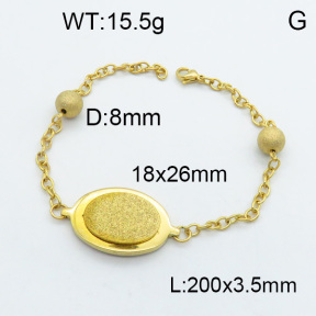 SS Bracelet  3B3002532vbnb-355