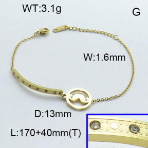SS Bracelet  3B4002408vbmb-341