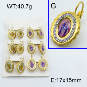 SS Earrings  3E4003002bika-355