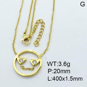 SS Necklace  3N4001501bhia-723