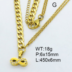 SS Necklace  3N4001504vhha-706