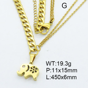 SS Necklace  3N4001508bhva-706