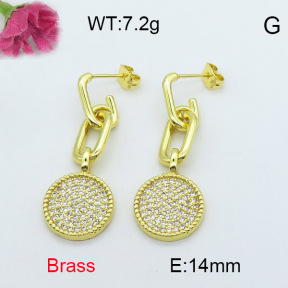 Fashion Brass Earrings  F3E402005vhnv-J40