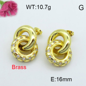 Fashion Brass Earrings  F3E402006vhnv-J40