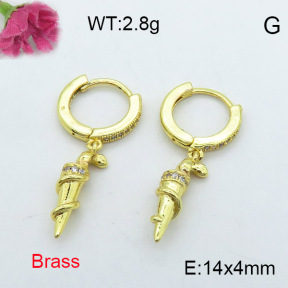 Fashion Brass Earrings  F3E402014ahjb-J40