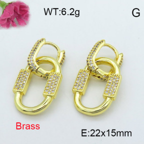 Fashion Brass Earrings  F3E402017vihb-J40