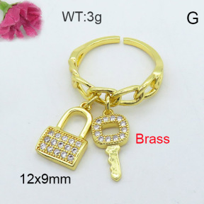 Fashion Brass Ring  F3R400320vhha-J40