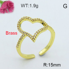 Fashion Brass Ring  F3R400321bhva-J40