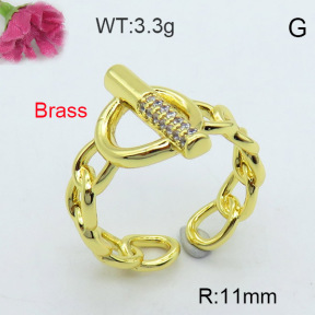 Fashion Brass Ring  F3R400323vhha-J40