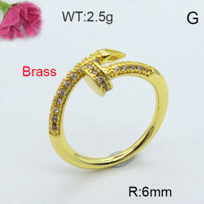 Fashion Brass Ring  F3R400324vhha-J40