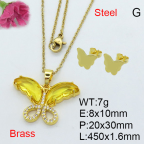 Fashion Brass Sets  F3S006745bbov-J72