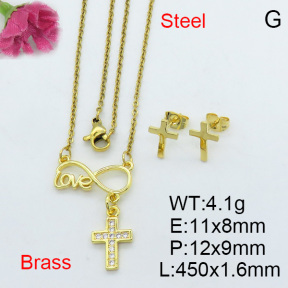 Fashion Brass Sets  F3S006764bbov-J72