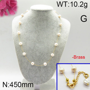 Fashion Brass Necklace  F6N300166ajlv-J123