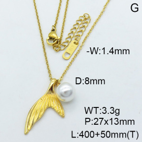 SS Necklace  3N3000824vbnl-669