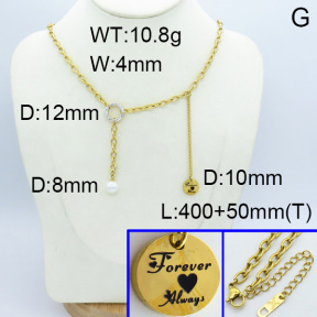 SS Necklace  3N4001523bhia-669