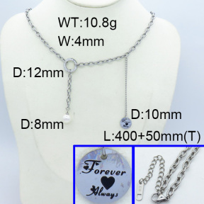 SS Necklace  3N4001524vbpb-669