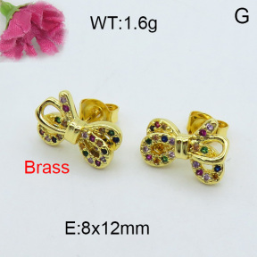 Fashion Brass Earrings  F3E402021ablb-J119