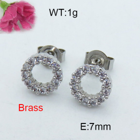 Fashion Brass Earrings  F3E402025ablb-J119