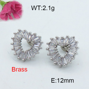 Fashion Brass Earrings  F3E402027vbmb-J119