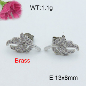 Fashion Brass Earrings  F3E402029ablb-J119