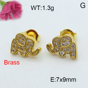 Fashion Brass Earrings  F3E402030ablb-J119