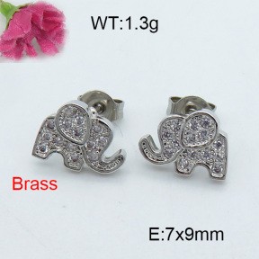 Fashion Brass Earrings  F3E402031ablb-J119