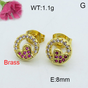 Fashion Brass Earrings  F3E402032ablb-J119