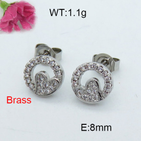 Fashion Brass Earrings  F3E402033ablb-J119
