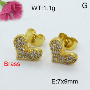 Fashion Brass Earrings  F3E402034ablb-J119