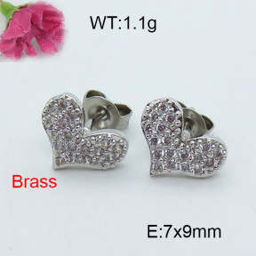 Fashion Brass Earrings  F3E402035ablb-J119