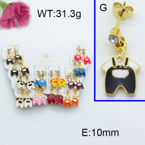 Fashion Brass Earrings  F3E402040vhmv-K01