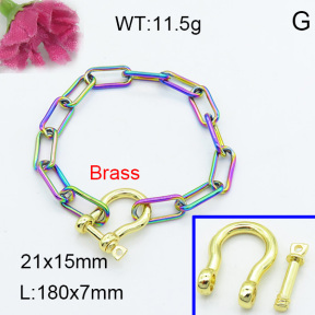 Fashion Brass Bracelet  F3B200043baka-L017