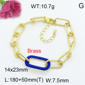Fashion Brass Bracelet  F3B300196vbnb-L017