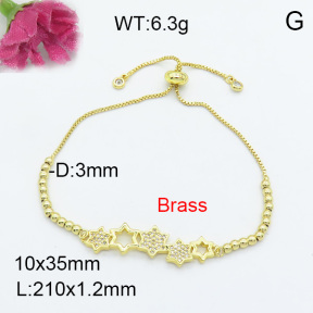 Fashion Brass Bracelet  F3B403882vbnb-L017