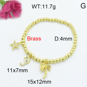 Fashion Brass Bracelet  F3B403892bhia-L017