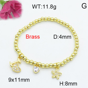 Fashion Brass Bracelet  F3B403896bhia-L017
