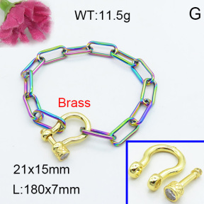 Fashion Brass Bracelet  F3B403897baka-L017