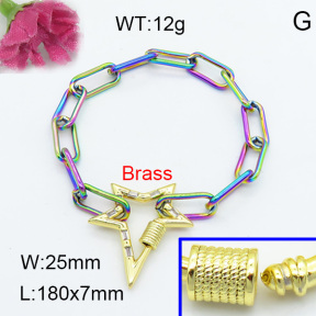 Fashion Brass Bracelet  F3B403901ablb-L017