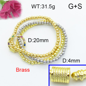 Fashion Brass Bracelet  F3B403903ahlv-L017