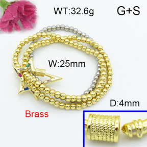 Fashion Brass Bracelet  F3B403906ahlv-L017