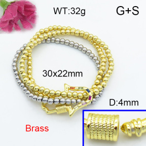 Fashion Brass Bracelet  F3B403907ahlv-L017