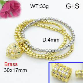 Fashion Brass Bracelet  F3B403908ahlv-L017