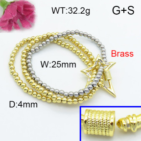 Fashion Brass Bracelet  F3B403910vhkl-L017
