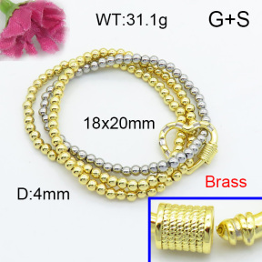 Fashion Brass Bracelet  F3B403911vhkl-L017