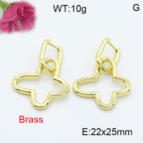 Fashion Brass Earrings  F3E200180abol-L017