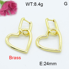 Fashion Brass Earrings  F3E200181abol-L017