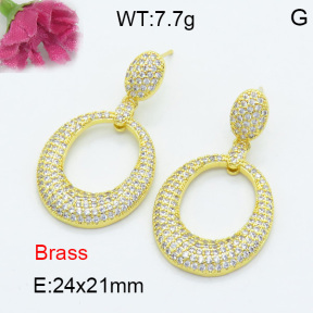 Fashion Brass Earrings  F3E402044ahlv-L017