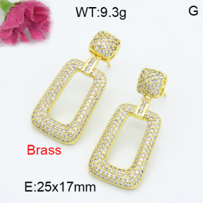 Fashion Brass Earrings  F3E402046ahlv-L017