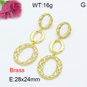 Fashion Brass Earrings  F3E402054ahjb-L017
